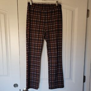 Sanctuary Black and Brown Plaid Pants